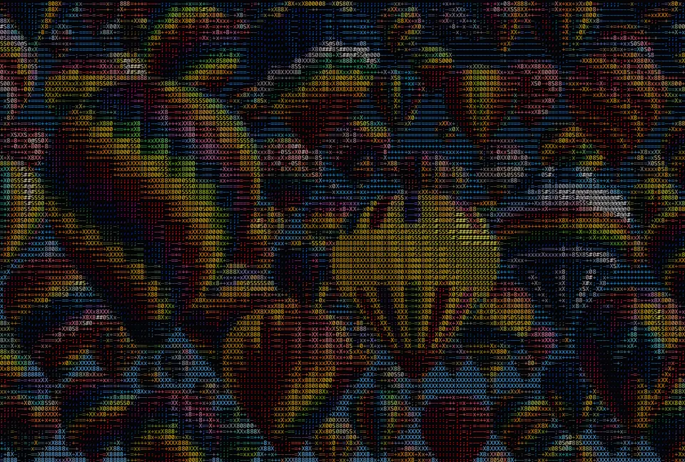 ASCII art album cover