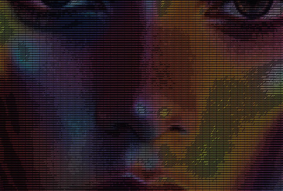 ASCII art poster print example