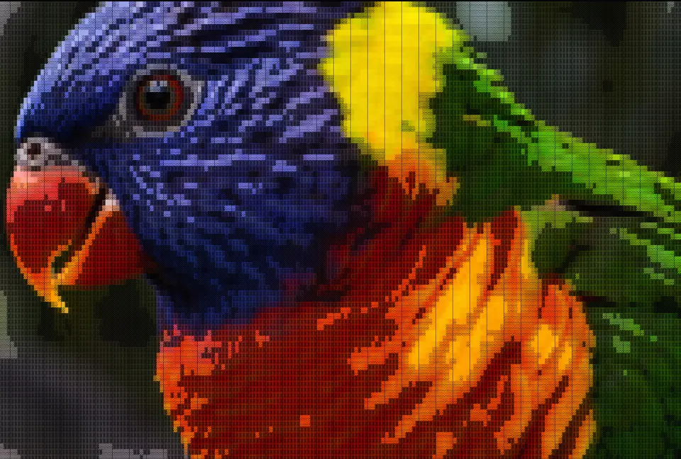Colorful ASCII art for a t-shirt print