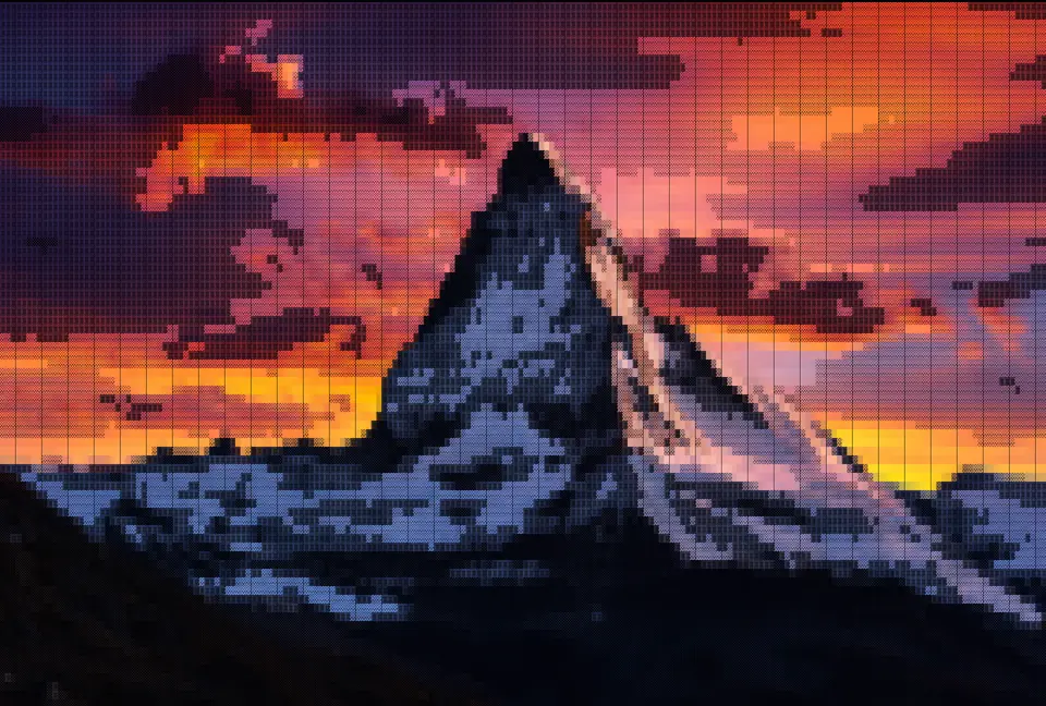 Colorful ASCII art wallpaper example